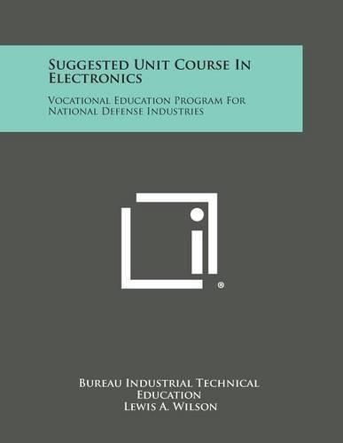 Cover image for Suggested Unit Course in Electronics: Vocational Education Program for National Defense Industries