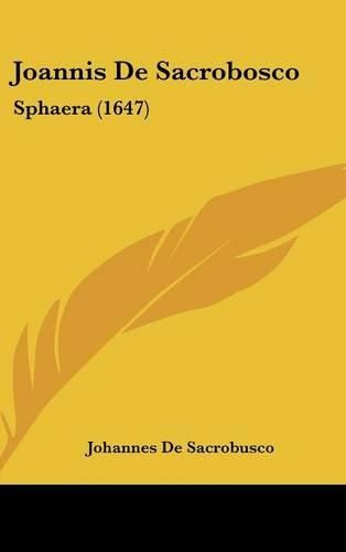 Cover image for Joannis de Sacrobosco: Sphaera (1647)