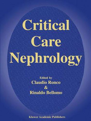 Cover image for Critical Care Nephrology