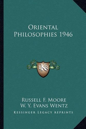 Cover image for Oriental Philosophies 1946