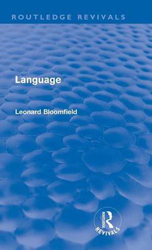 Cover image for Language (Routledge Revivals)