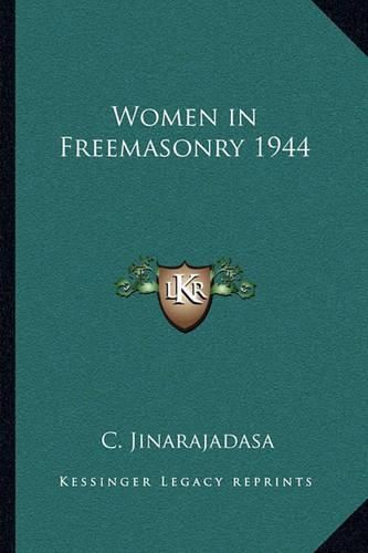 Women in Freemasonry 1944