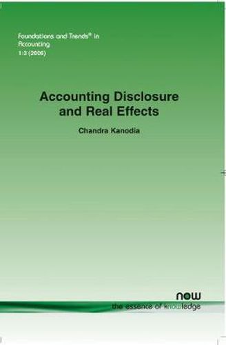 Cover image for Accounting Disclosure and Real Effects