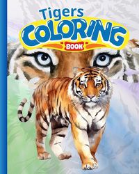 Cover image for Tigers Coloring Book For Kids