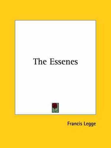 Cover image for The Essenes