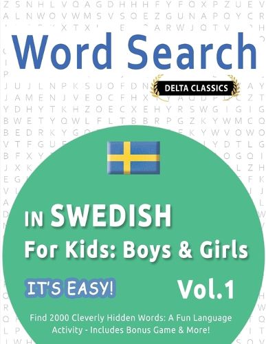 Cover image for Word Search in Swedish for Kids