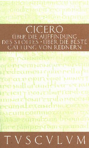 Cover image for UEber die Auffindung des Stoffes / De inventione