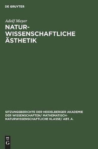 Cover image for Naturwissenschaftliche AEsthetik