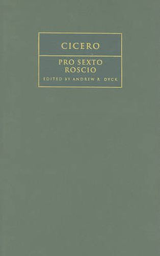 Cover image for Cicero: 'Pro Sexto Roscio