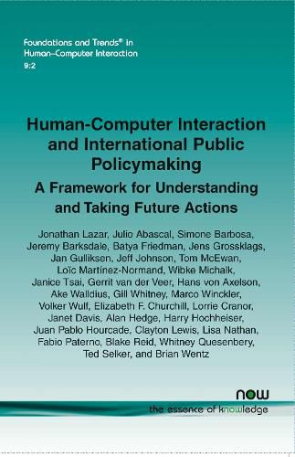 Human-Computer Interaction and International Public Policymaking: A Framework for Understanding and Taking Future Actions