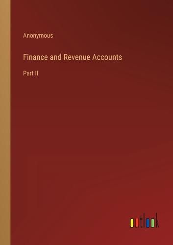 Cover image for Finance and Revenue Accounts