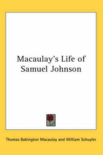 Cover image for Macaulay's Life of Samuel Johnson