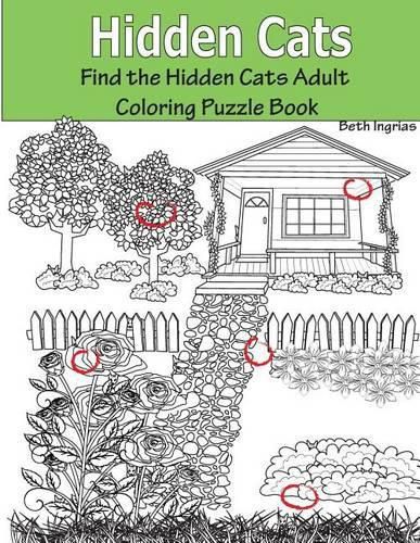 Cover image for Hidden Cats: Find the Hidden Cats Adult Coloring Puzzle Book