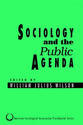 Cover image for Sociology and the Public Agenda