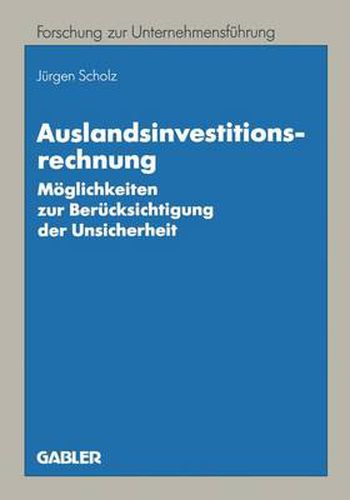 Cover image for Auslandsinvestitionsrechnung