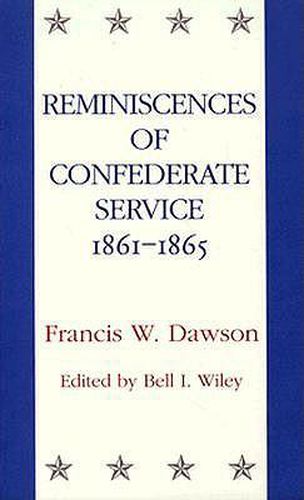 Cover image for Reminiscences of Confederate Service, 1861-1865