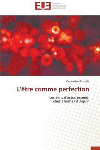 Cover image for L' tre Comme Perfection