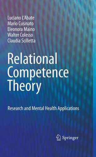 Cover image for Relational Competence Theory: Research and Mental Health Applications