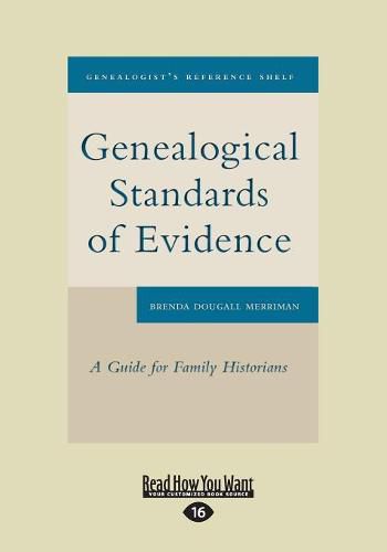 Cover image for Genealogical Standards of Evidence: A Guide for Family Historians