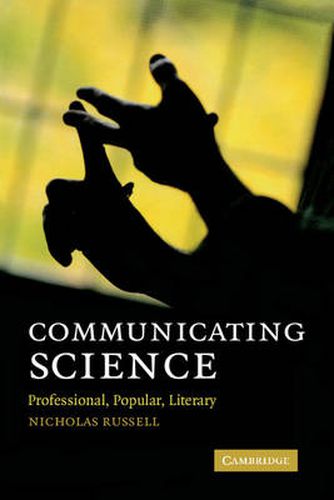 Cover image for Communicating Science: Professional, Popular, Literary