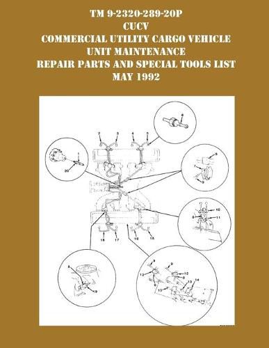 Cover image for TM 9-230-289-20P CUCV Commercial Utility Cargo Vehicle Unit Maintenance Repair Parts and Special Tools List May 1992