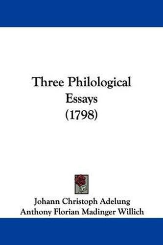 Three Philological Essays (1798)