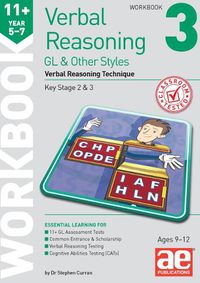 Cover image for 11+ Verbal Reasoning Year 5-7 GL & Other Styles Workbook 3