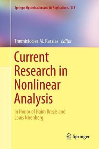 Cover image for Current Research in Nonlinear Analysis: In Honor of Haim Brezis and Louis Nirenberg
