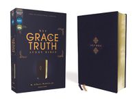 Cover image for NIV, The Grace and Truth Study Bible, Leathersoft, Navy, Red Letter, Comfort Print