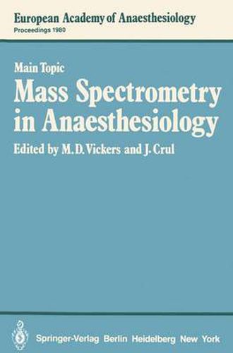 Cover image for Mass Spectrometry in Anaesthesiology