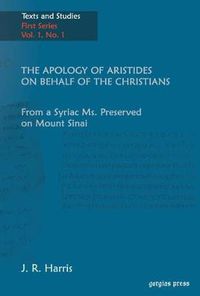 Cover image for The Apology of Aristides on behalf of the Christians