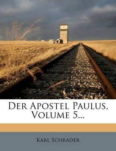 Cover image for Der Apostel Paulus, Volume 5...