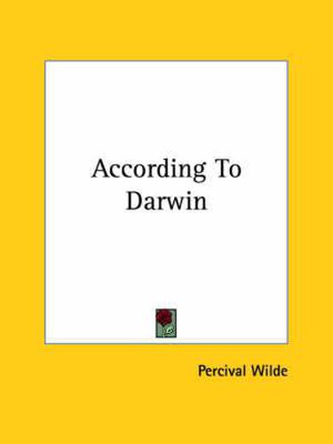 Cover image for According to Darwin