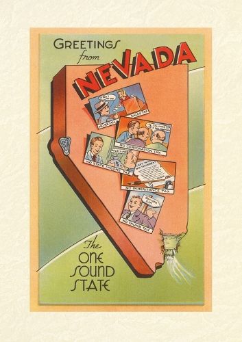 Cover image for Vintage Lined Notebook Greetings from Nevada, Map