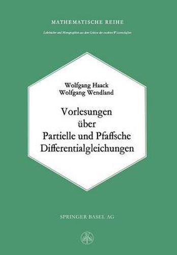 Cover image for Vorlesungen UEber Partielle Und Pfaffsche Differentialgleichungen