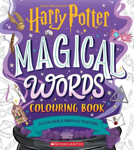 Cover image for Harry Potter: Magical Words Colouring Book