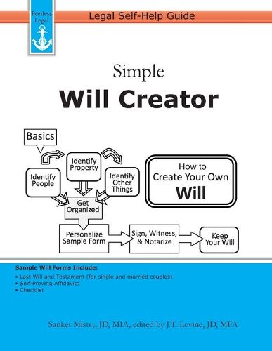 Cover image for Simple Will Creator: Legal Self-Help Guide