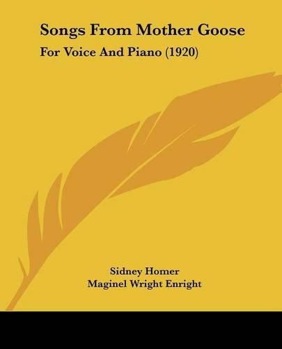 Cover image for Songs from Mother Goose: For Voice and Piano (1920)