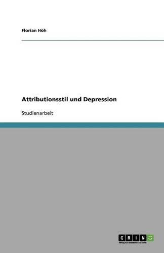 Cover image for Attributionsstil und Depression