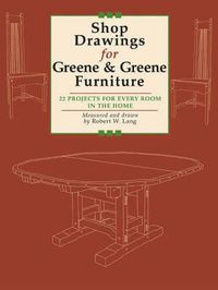 Cover image for Shop Drawings for Greene and Greene Furniture: 22 Projects for Every Room in the Home
