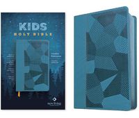 Cover image for NLT Kids Bible, Thinline Reference Edition (Leatherlike, Camo Blue, Red Letter)