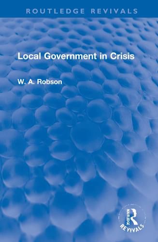 Cover image for Local Government in Crisis