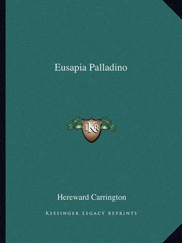 Cover image for Eusapia Palladino