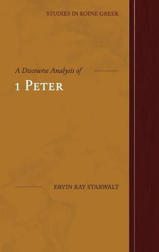 Cover image for A Discourse Analysis of 1 Peter