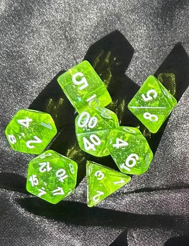 DCC RPG Dice: Greenstone Shards