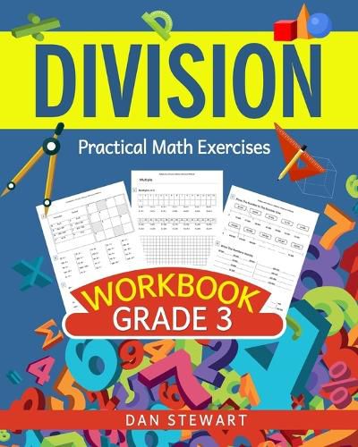 Cover image for Division Workbook Grade 3: Practical Math Exercises