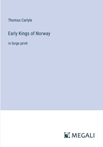 Cover image for Early Kings of Norway