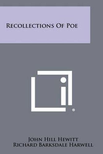 Cover image for Recollections of Poe