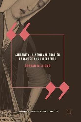 Cover image for Sincerity in Medieval English Language and Literature