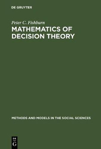 Cover image for Mathematics of Decision Theory